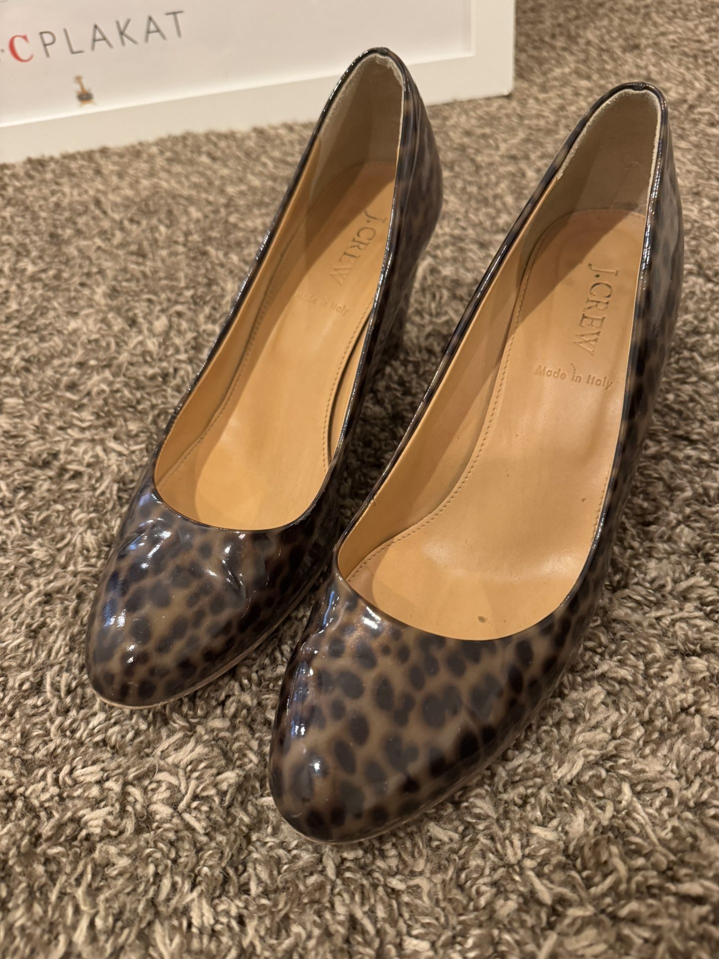 J. Crew size 8 Wedge - Animal Print