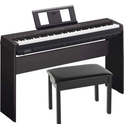 🎹 Yamaha P-45 88-Key Weighted Action Digital Piano – Black ✨
