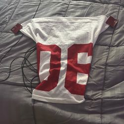 Cropped Drawstring Jersey 