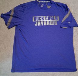 Kansas Jayhawks Basketball Team Rock Chalk Mens Size Xlarge