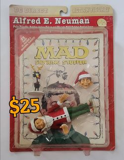 Vintage DC Direct MAD Magazine Alfred E. Neuman Holiday Action Figure  $25