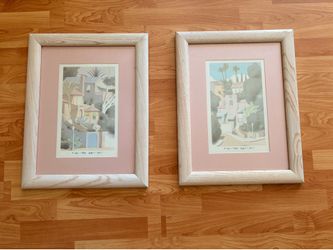 Set of 2 William Buffett Framed Art Prints
