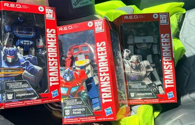 Transformers R.E.D. Toys Action Figures Set of 3