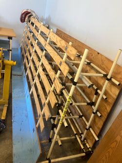 Aviation type hand made brackets with all accessories to make more brackets and work tables