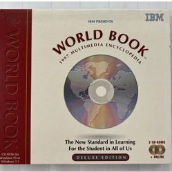 Vintage World Book 1997 Multimedia Encyclopedia Deluxe Edition CD-ROMs
