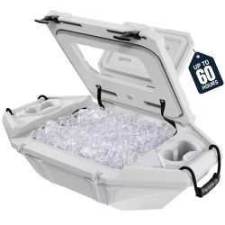 Floating Cooler – 32 QT up to 60 Hours Amphibious Ice Chest - Kayak Camping Coolers for Lake, River, SUP, Fishing, Boat, Pool, Party, Beach & More