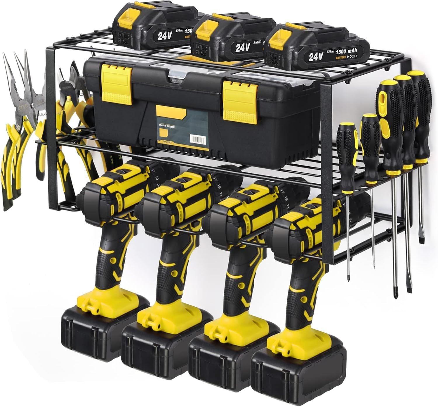 Heavy-Duty Wall Mount Power Tool Organizer—New in Box