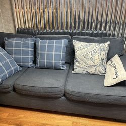 L-Shaped Sectional Sofa, Blue