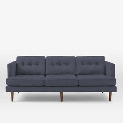 West Elm mid century modern sofa couch