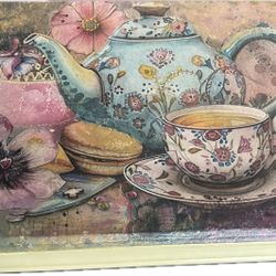 Decoupaged Vintage Tea Box