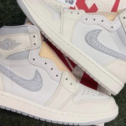 Jordan 1 Sail/Elephant Print