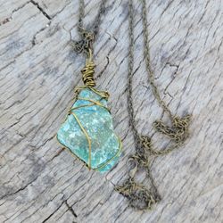 Emerald Crystal Necklace 