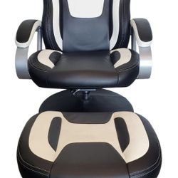 Black & White Gaming Swivel Chair