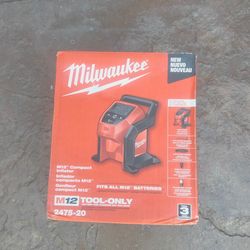 Milwaukee M12 inflator tool only new