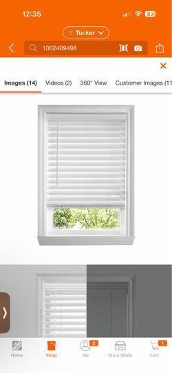 White Cordless Premium Faux Wood blinds with 2.5 in. Slats - 34 in. W x 48 in. L (Actual Size 33.5 in. W x 48 in. L)