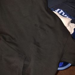 Black Essentials Hoodie Large 