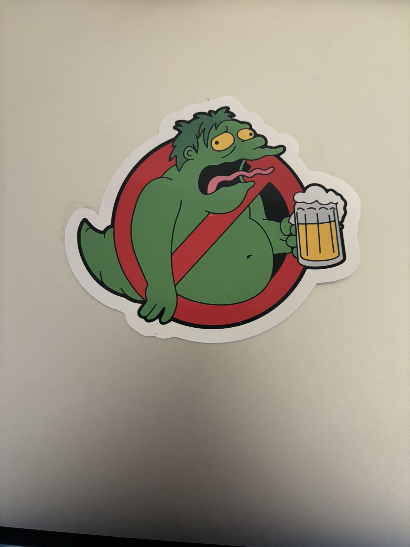 Laptop, Ghostbusters, Barney Simpson sticker