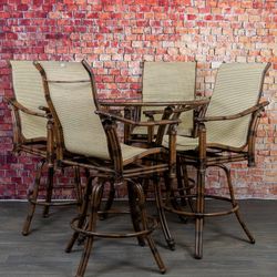 Castelle 5pc High Top Patio Set - Delivery Available