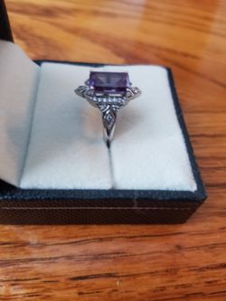 Vintage Alexandrite Wedding/Engagement Ring Size 4.5 Thumbnail