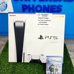 SONY PLAYSTATION PS5 DISC VERSION NEW IN BOX $1 DOWN TODAY REST IN PAYMENTS.NO CREDIT CHECK 