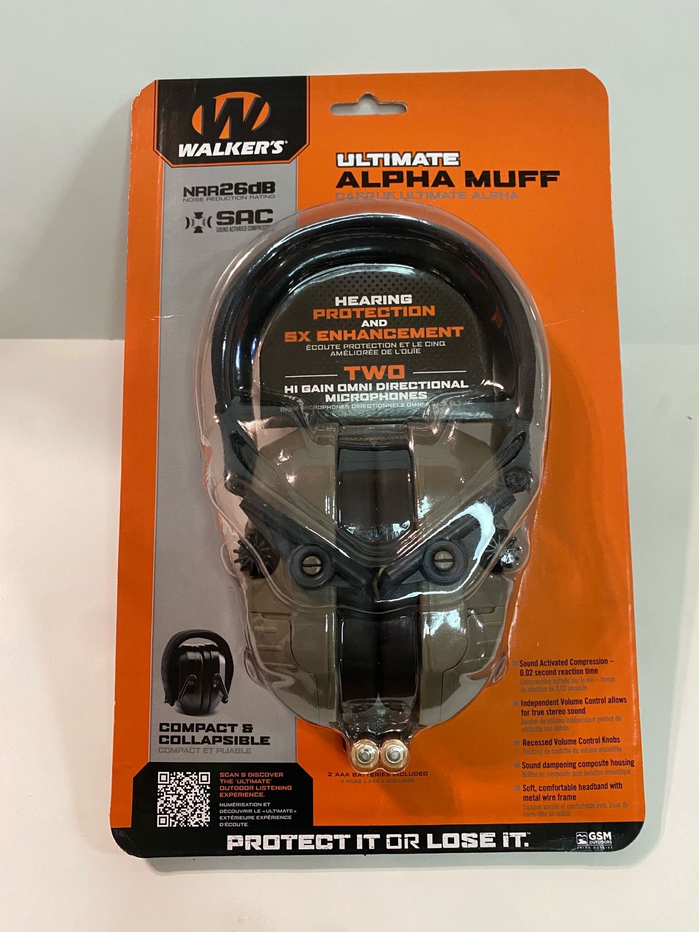 Walker's Ultimate Alpha Earmuffs (NRR 26dB)