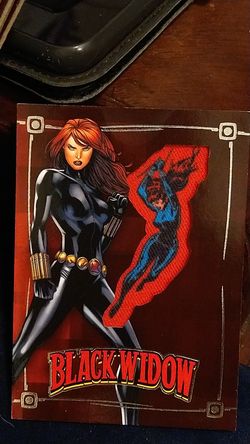 2015 Black Widow Avengers Patch Card and BD-4 Badge card