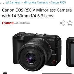 Canon EOS R50 V Mirrorless Camera with 14-30mm f/4-6.3 Lens
