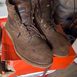 Hawx Steel Toe Work Boots Used 