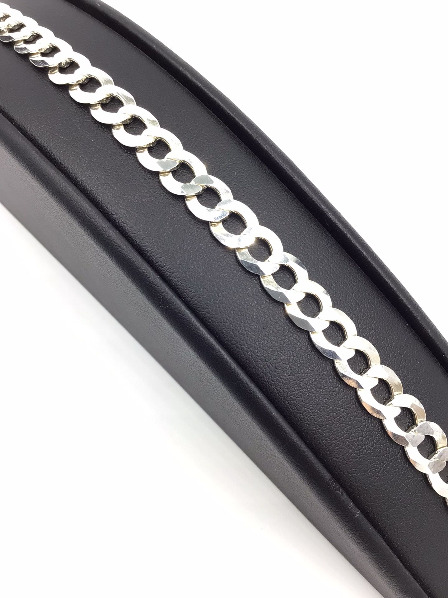 8” Silver Cuban Link Bracelet