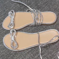 Sparkly  Bow Sandles 