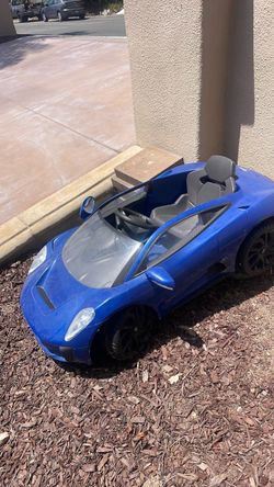 Blue Kids Ride-On Electric Sports Car