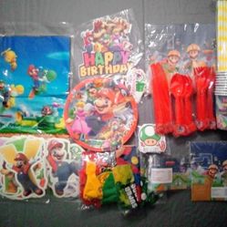 Mario Brothers Birthday Party Supplies 
