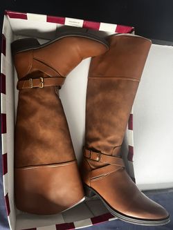 New Sam Edelman Brown Leather Boots