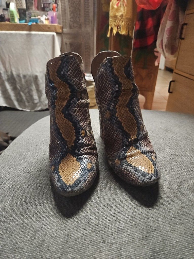 Steve Madden Snake Skin Boots