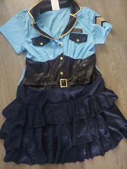 Women's XL Police Officer Dress Costume