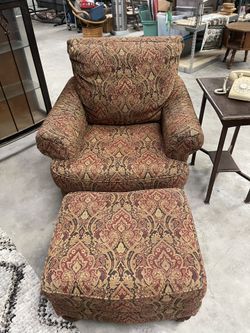Oversized Chair and Ottoman Set