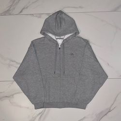 Alo Yoga Accolade Full Zip Hoodie Sweatshirt Athletic Heather Grey Small NWT