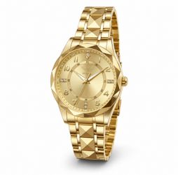 Invicta Men's Quartz Analog 44mm Gold Dial Gold SS Bracelet 60m Box