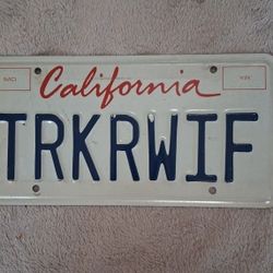 Truckers Wife// Personilzed License Plate "TRKRWIF" 