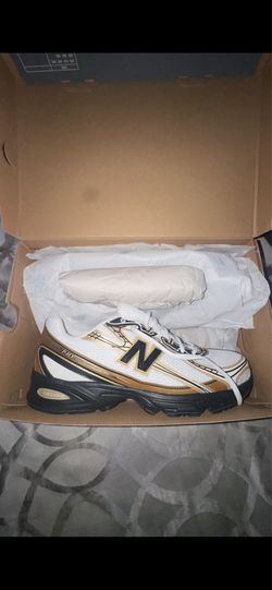 New Balance 740 white and gold sneakers in US 12 #newbalance #trainers
