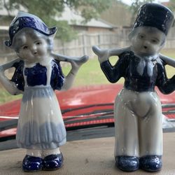 Vintage ceramic Dutch Girl & Boy $15.00 for both