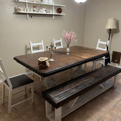 Farm Style Wood Table 