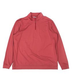 Peter Millar Perth Melange 1/4 Zip Pullover 2XL Tall XXL Pink Sweatshirt Sweater
