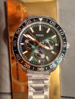 Fossil men’s watch green with dial