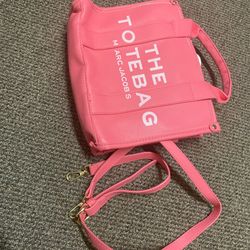 Marc Jacob’s Pink Leather Tote Bag 