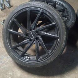 Full Set Black 20' Rims 