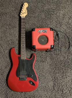 Squire Bullet Guitar W/ Amp And Gigbag