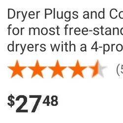 220v, 4-Prong Dryer Plug- $10 bucks!