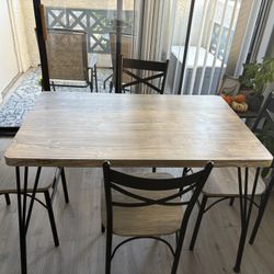 Dining Table With 4 Chairs