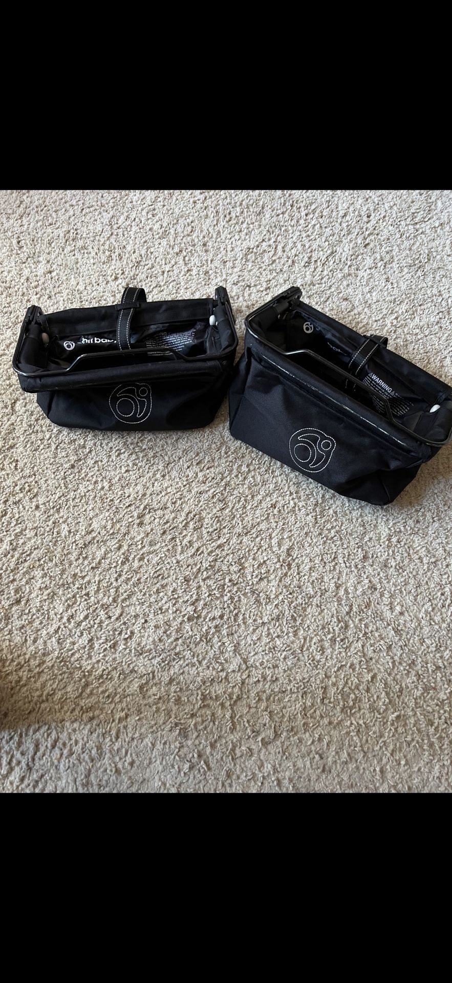 Orbit Baby Stroller Pannier Set 2 Stroller Panniers with rain fly